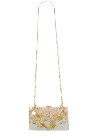 Erika Acrylic Wave Bag in Natural | Revolve Clothing (Global)
