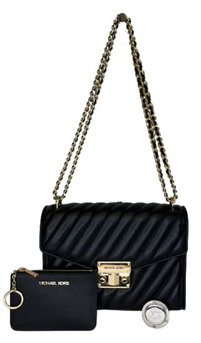 Michael Kors MICHAEL Michael Kors Rose Quilted Shoulder Bag bundled SM TZ Coinpouch Purse Hook | Amazon (US)