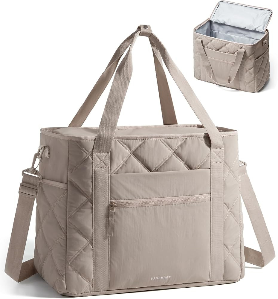 BAGSMART 38L Travel Duffle Bag, Weekender Overnight Hospital Bag for Women Labor Delivery, Carry-... | Amazon (US)