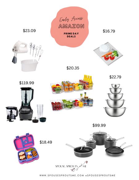Prime early access sale, kitchen, blenders, pots and pans, kitchen organization, bentgo 

#LTKsalealert #LTKhome