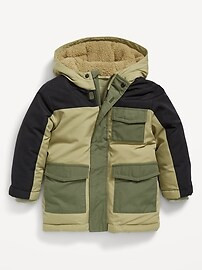 Water-Resistant Color-Block Snow Jacket for Toddler Boys | Old Navy (US)