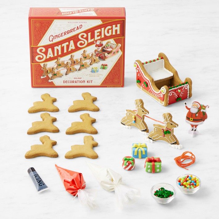 DIY Santa Sleigh Gingerbread Kit | Williams-Sonoma