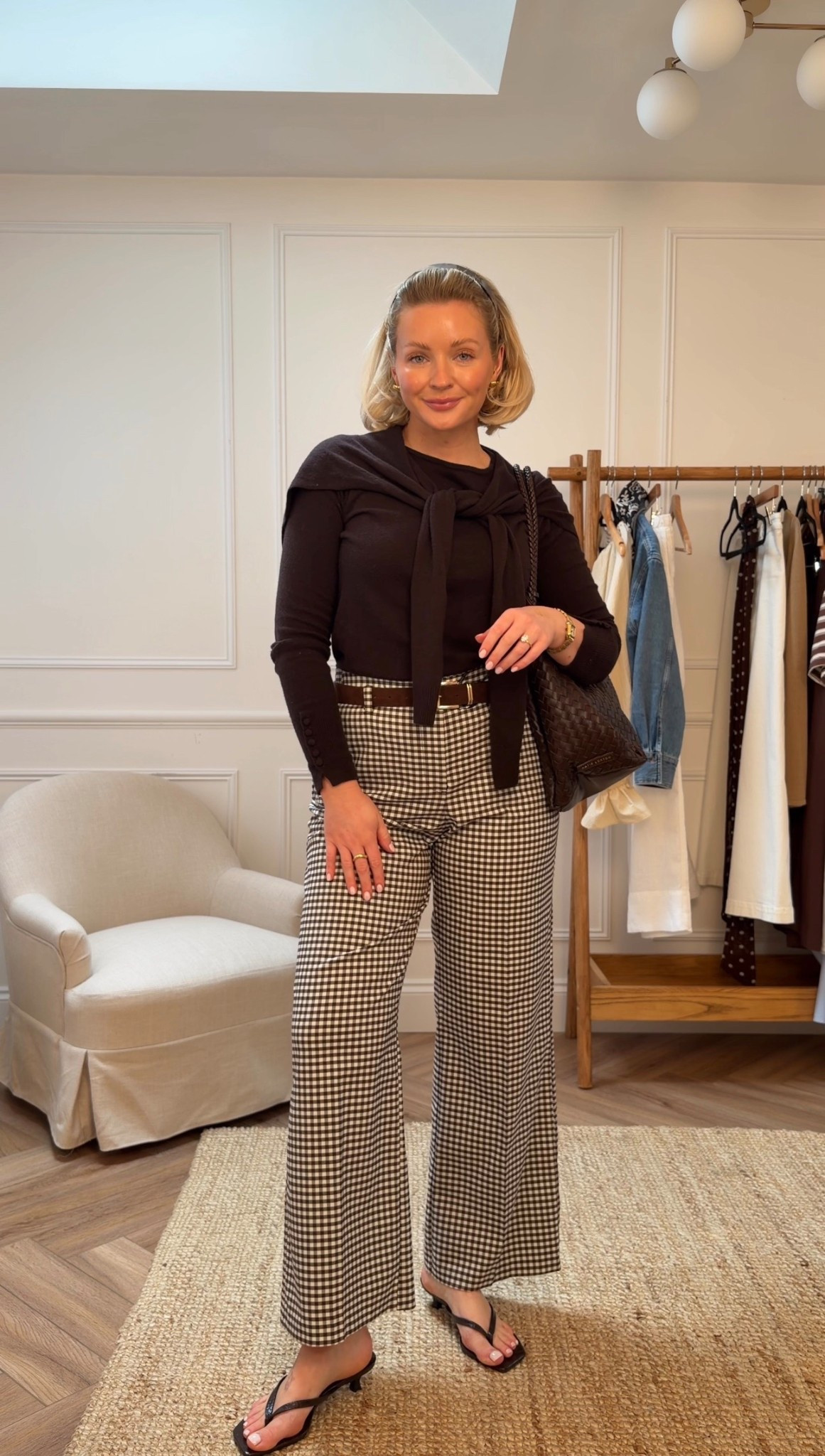 Chocolate brown & gingham spring outfit idea
Trousers - size MS Jeans

#LTKgrwm #LTKootd #LTKSeasonal