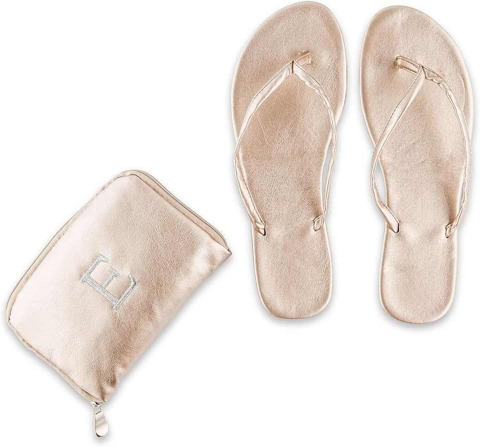WEDDINGSTAR Custom Embroidered Foldable Flip Flop Wedding Favors | Amazon (US)