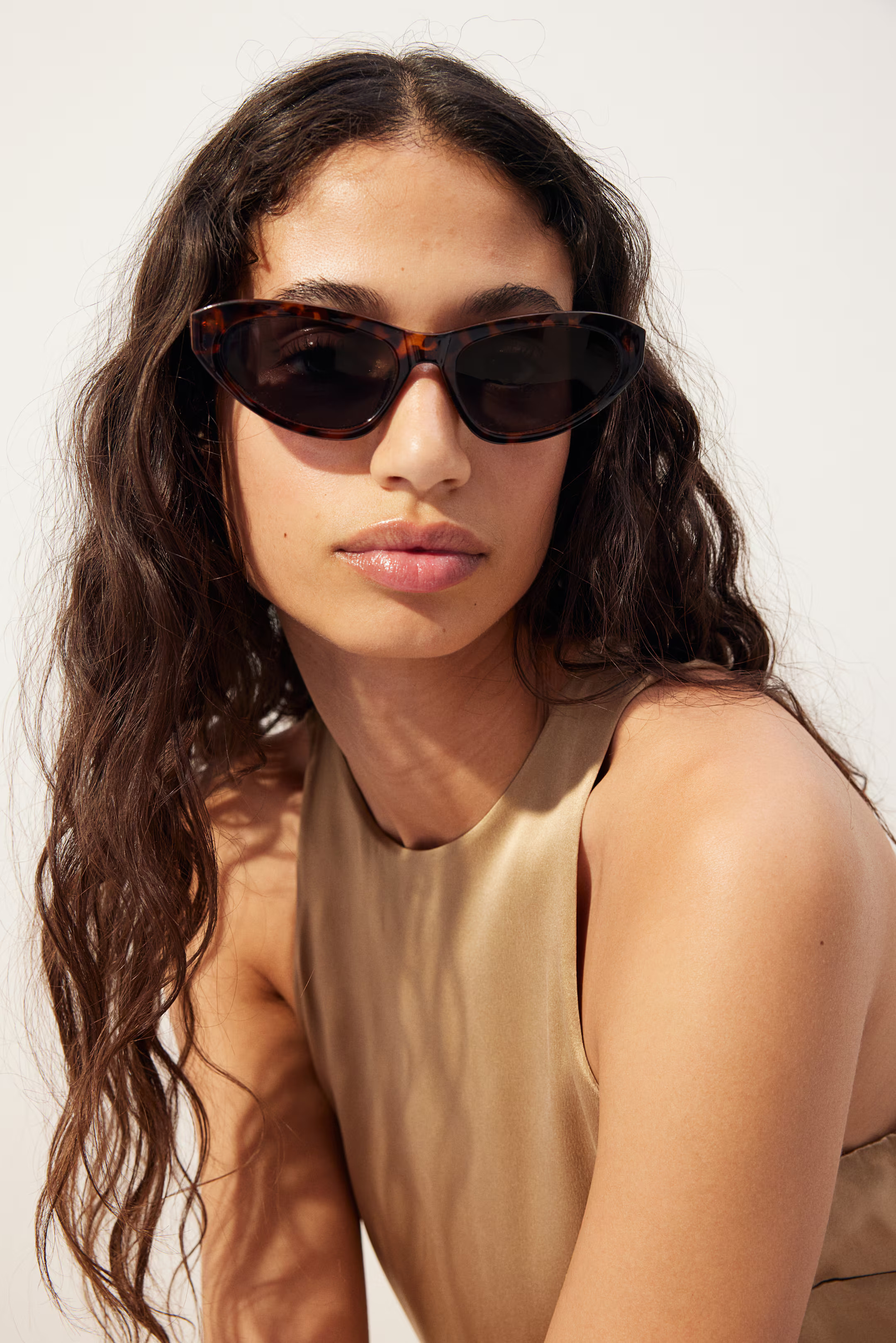 Cat-eye sunglasses - Brown/Tortoiseshell-patterned - Ladies | H&M GB | H&M (UK, MY, IN, SG, PH, TW, HK)