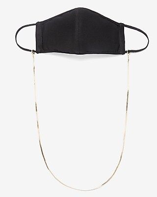 Omega Face Mask Chain Women's Shiny Gold | Express