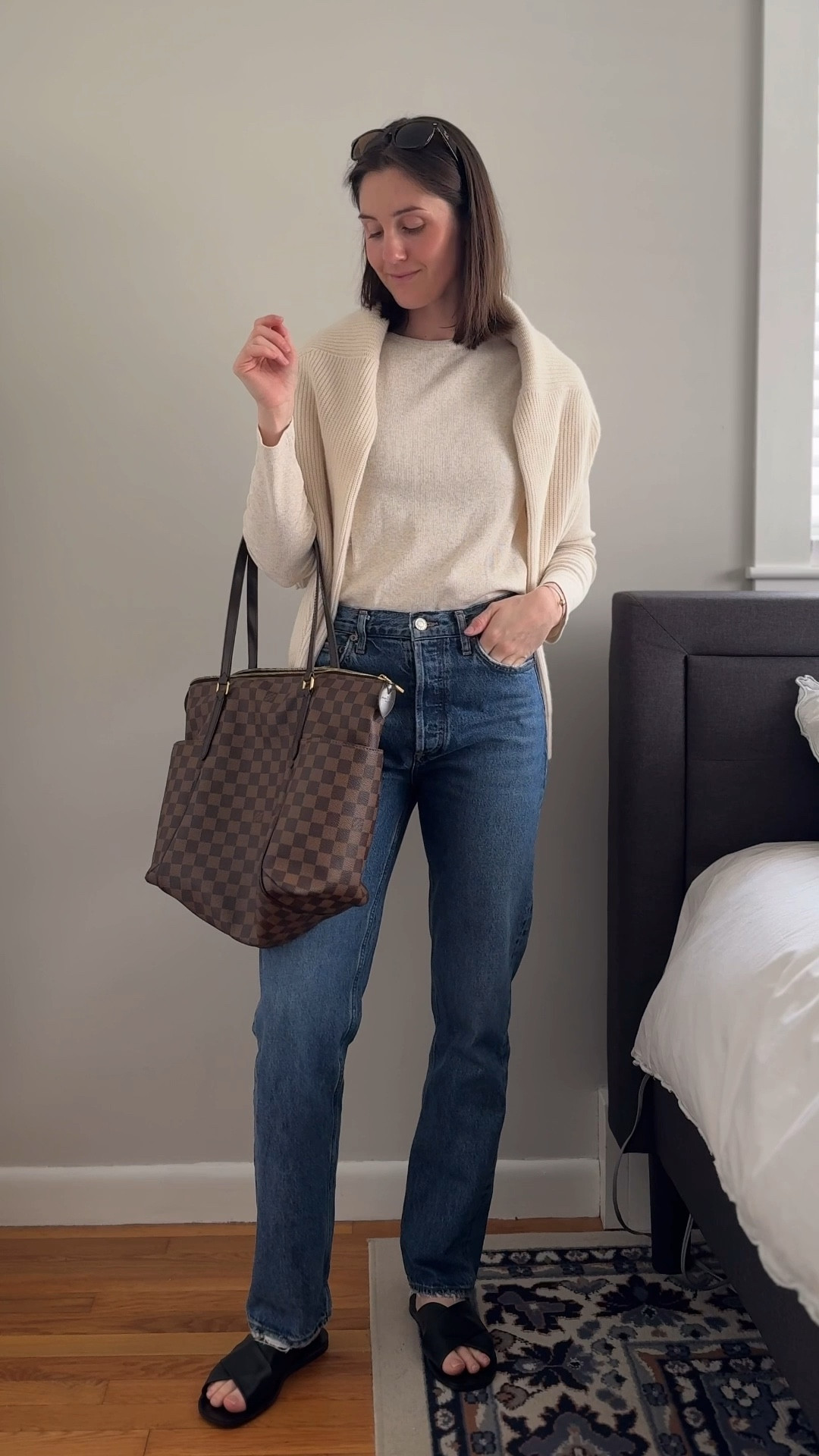 One base, three outfits 🤍 

I am loving this organic cotton long sleeve from @onequince and these jeans from Agolde 🤍 they are the perfect base layer for any outfit 

Blazer outfit | leather jacket outfit | ootd | outfit of the day | basics 

#LTKootd #LTKgrwm