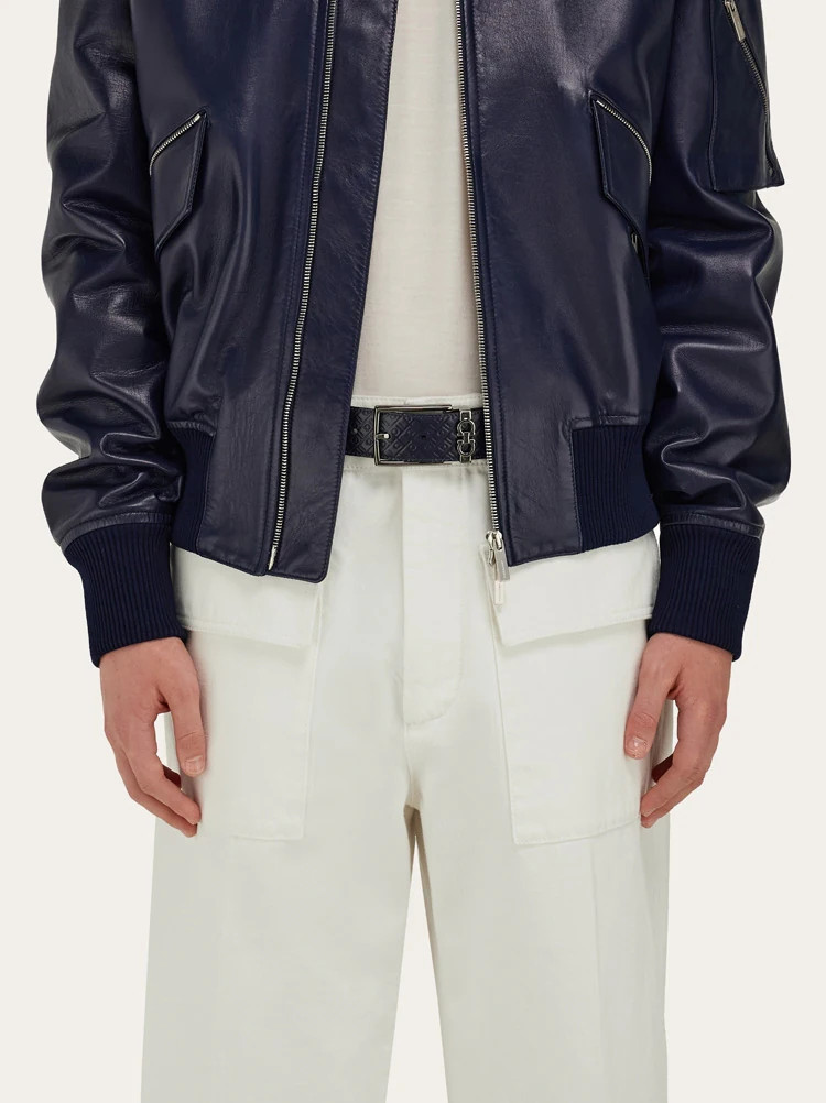 Reversible and adjustable Gancini belt | Ferragamo