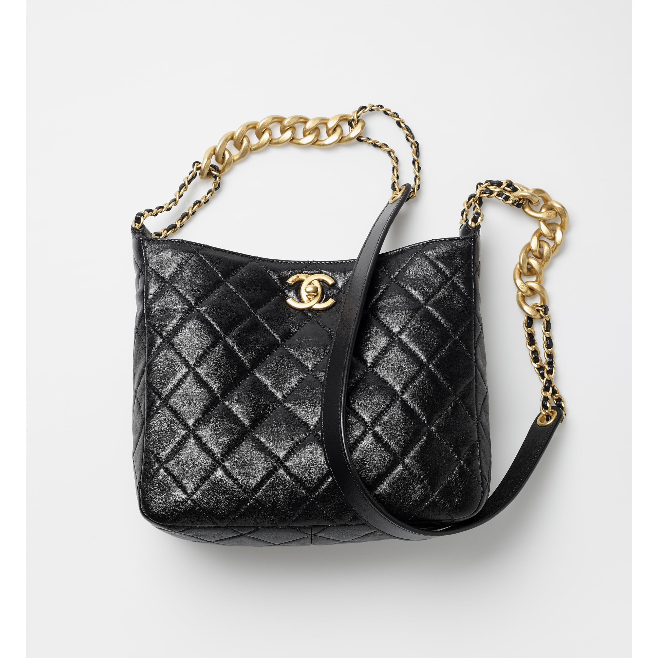 Hobo Handbag - Lambskin & gold-tone metal — Fashion | CHANEL | Chanel, Inc. (US)