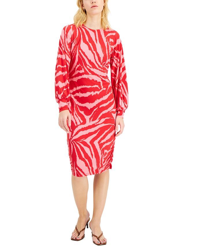 INC International Concepts Printed Knit Midi Dress, Created for Macy's & Reviews - Dresses - Wome... | Macys (US)