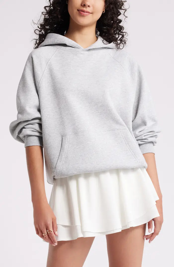 BP. Fleece Detail Oversize Raglan Hoodie | Nordstrom | Nordstrom