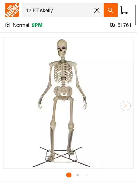 12 FT Skeleton from Home Depot!!
