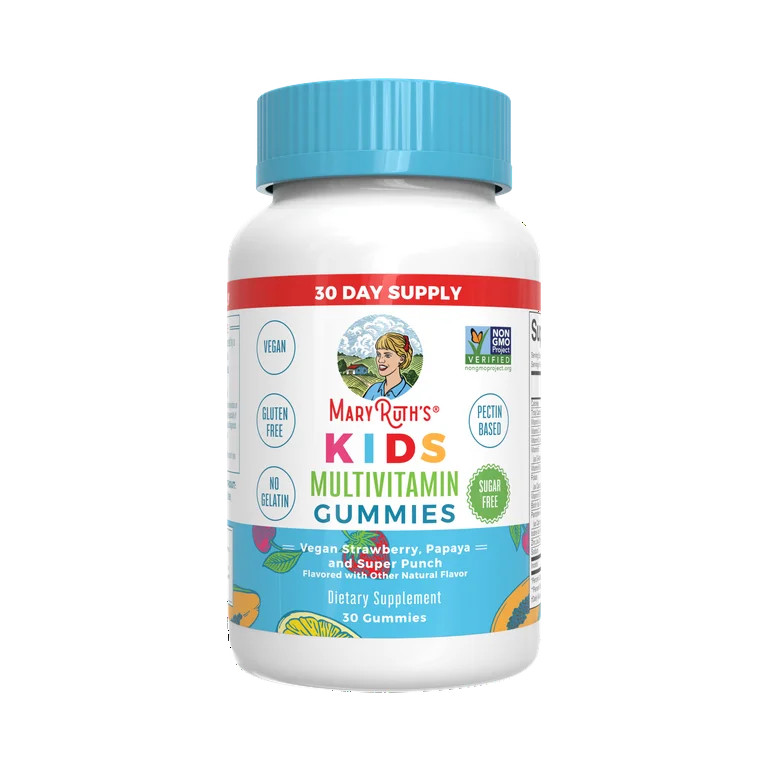 MaryRuth's Kids Multivitamin Gummies, Children's Health, Sugar-Free, Strawberry Papaya Super Punc... | Walmart (US)
