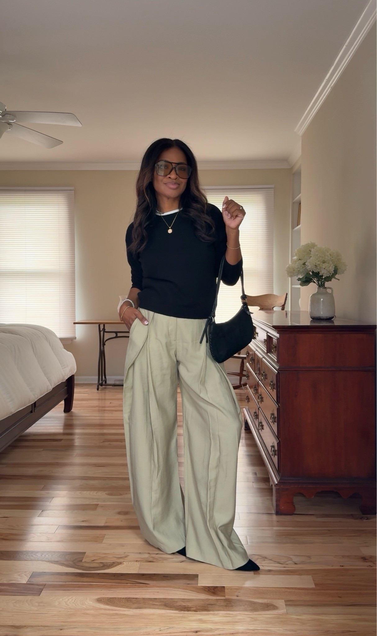 Wearing a small in top and sweater. Size small / 4 in pants

#LTKgrwm #LTKOver40 #LTKootd