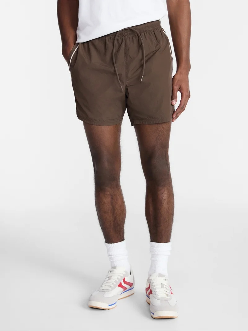 No Boundaries Nylon Track Shorts, 6" Inseam, Men's XS-5XL | Walmart (US)