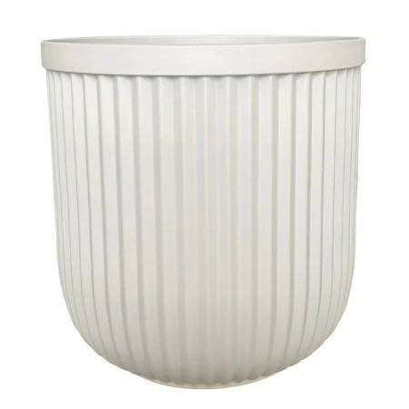 Better Homes & Gardens 16 W x 16 L x 15.8 H Ellan White Resin Plant Pot Planter | Walmart (US)