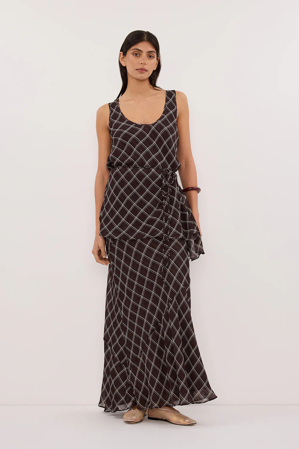 ARLINGTON CHOC MIDI SKIRT | DISSH