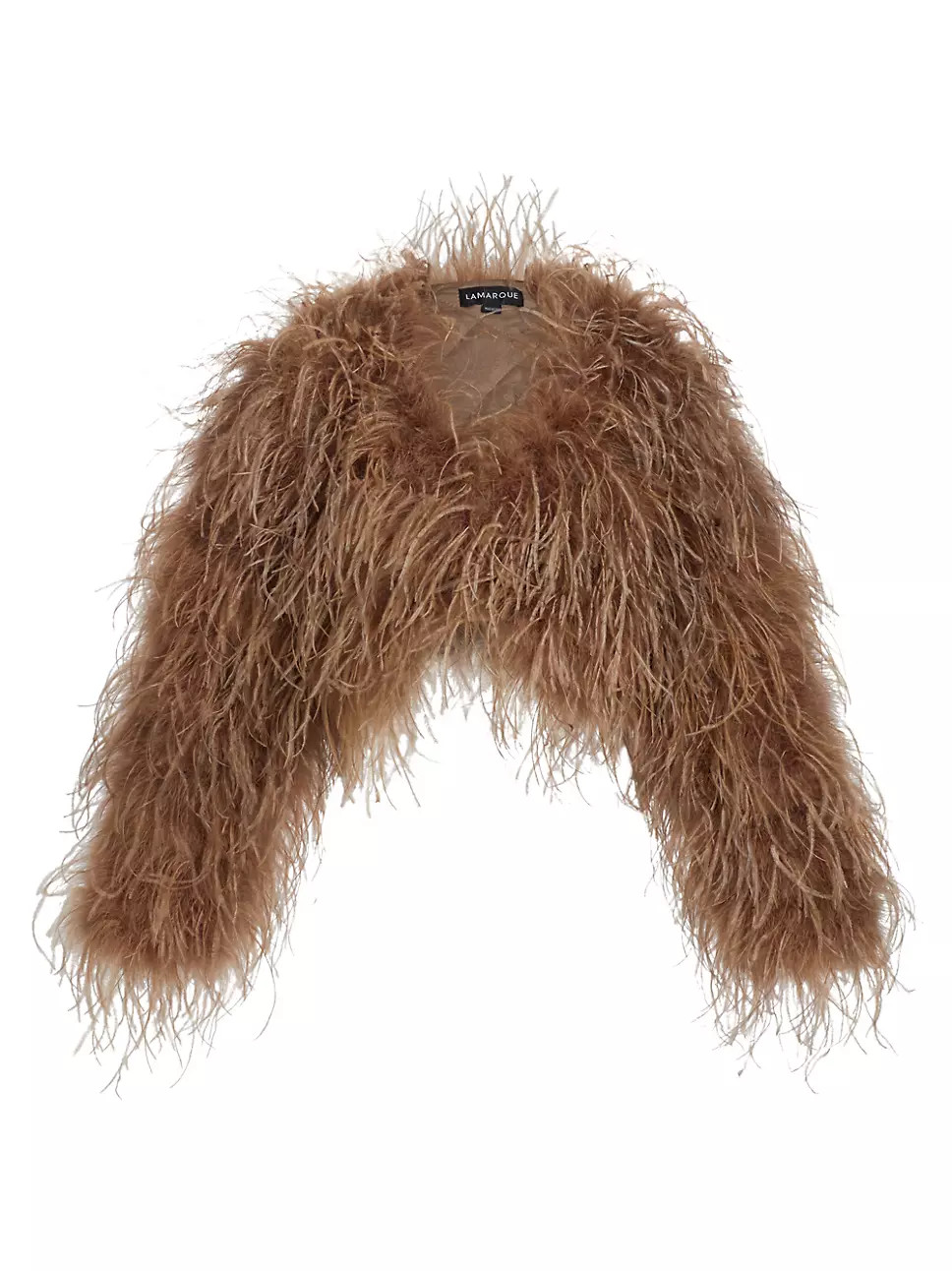 Hallie Cropped Feather Jacket | Saks Fifth Avenue