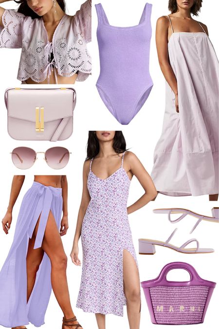 Lavender is one of the biggest trends for the spring/summer 2023 season! A mix of highs and lows in this roundup for spring and summer. I have the crinkle swimsuit in a bikini and the color is gorgeous in person. See more purple picks on NatalieYerger.com today! 💜💜💜

#LTKSeasonal #LTKtravel #LTKstyletip