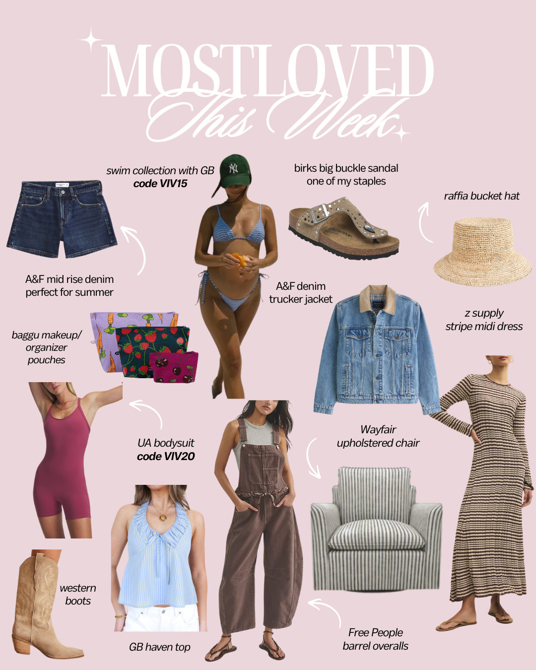 most loved items this week! 💓 use code VIV15 for $ off GB swim! 

 #LTKootd #LTKSeasonal #LTKSwim
