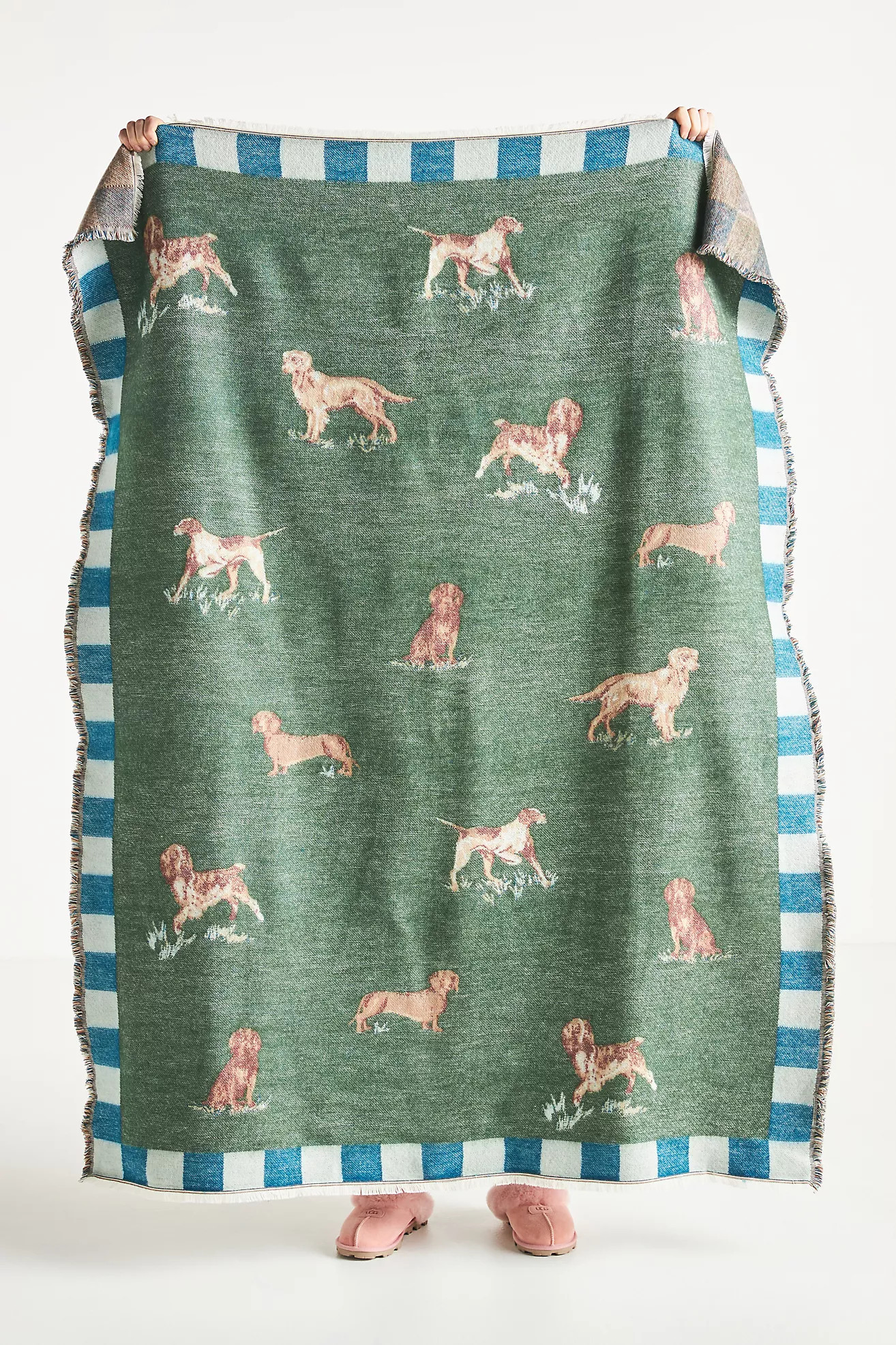 Woven Jacquard Patterned Throw Blanket | Anthropologie (US)