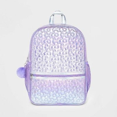 Kids' Floral Quilted Backpack - Cat & Jack™ Purple | Target