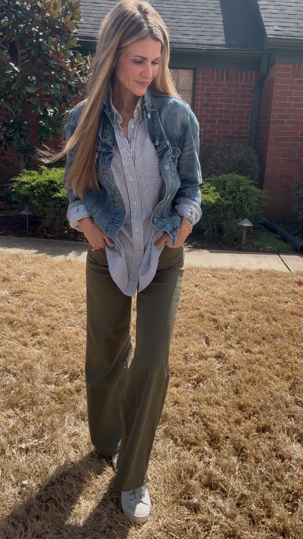 Bringing My Pins to Life|Part 67! Its slowly warming up! I thrifted this Lebi Jacket with the tags still on it! Im in an XS, Pants 26 I also thrifted this Ralph Lauren mens shirt, its been a fave of mine for a couple of years 100% cotton. 

#LTKootd #LTKdayinmylife #LTKgrwm
