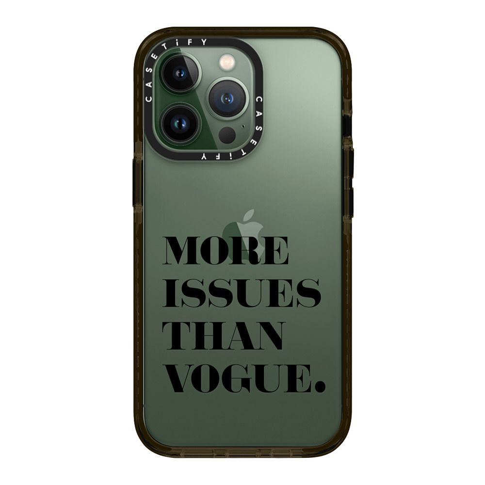 More issues than Vogue black typography by Girly Trend | Casetify