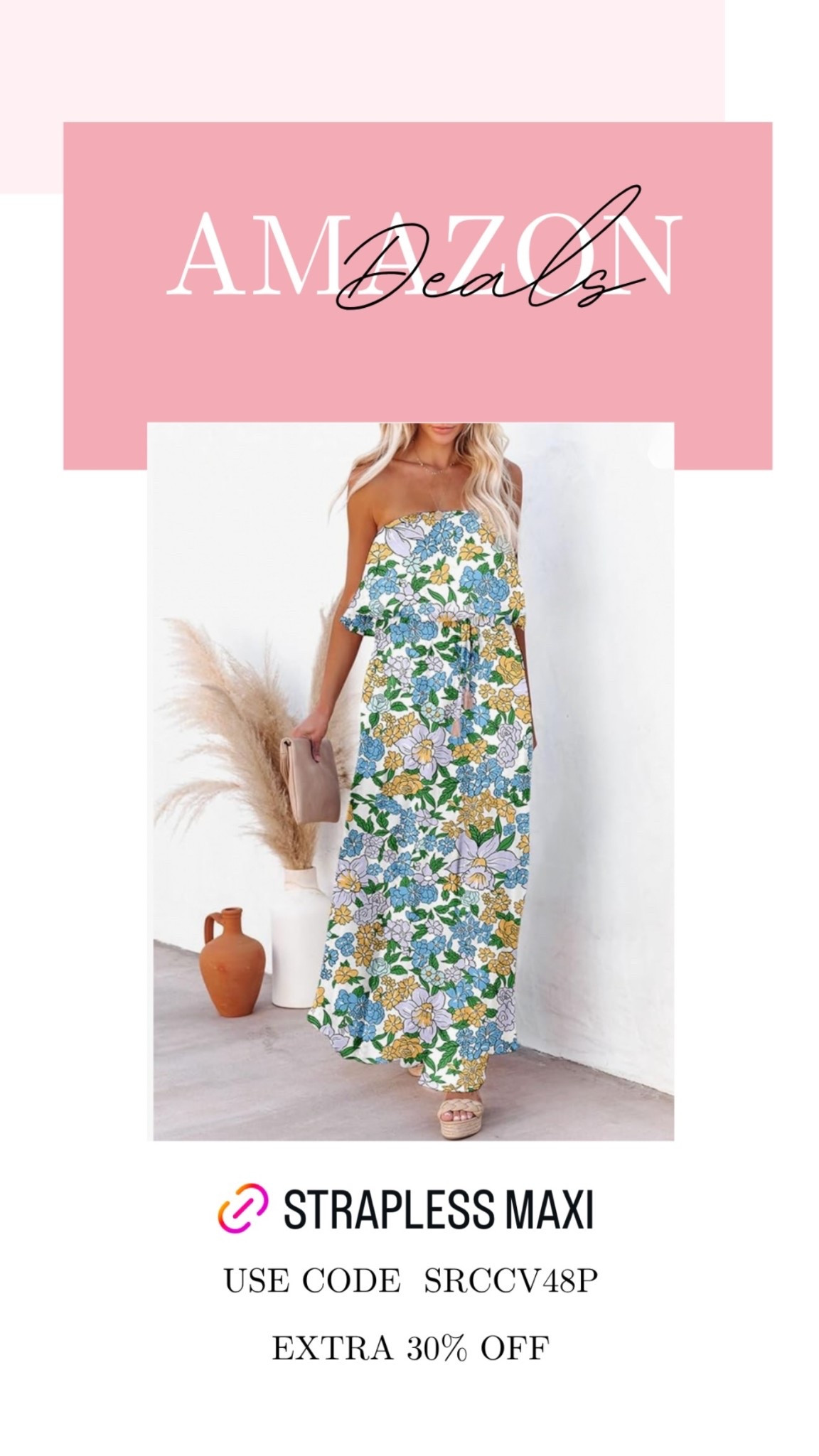 Floral strapless vacation dress on deal today it’s so cute!!

#LTKSeasonal #LTKMidsize #LTKSaleAlert
