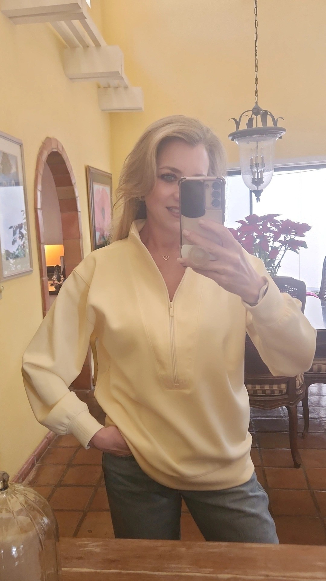 Butter yellow is the trending color for spring.Pullovers, butter yellow, trending, viral, spring looks, spring 2026, spring vibes, casual looks, fashion tops, style tips, comfy, soft, athleisure, teenagers, active, lifestyle looks, fitness, 

#LTKootd #LTKActive #LTKgrwm