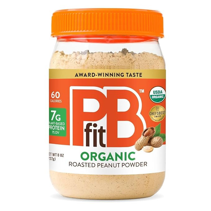 PBfit 8 Ounce Organic Peanut Butter Powder, Powdered Peanut Spread from Real Roasted Pressed Pean... | Amazon (US)