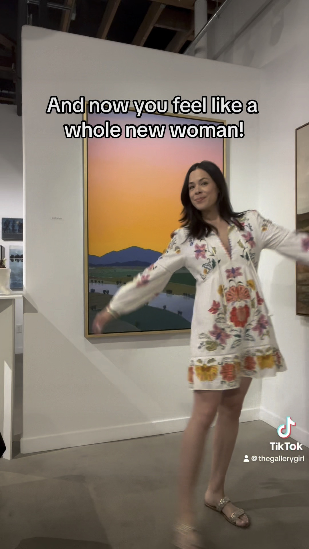 Feminine floral dress