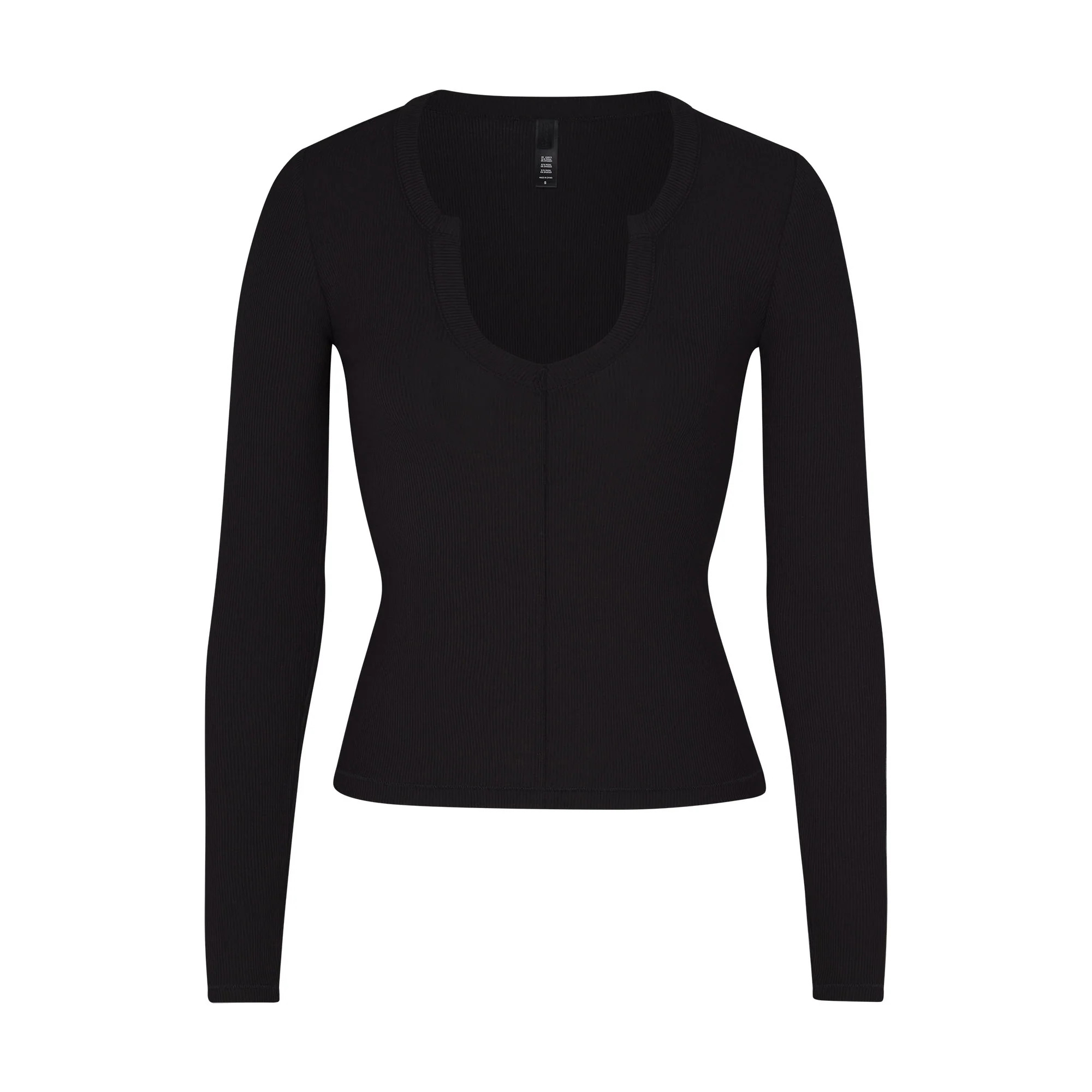 SPLIT NECK LONG SLEEVE | SKIMS (US)