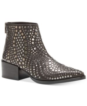 Vince Camuto Edenny Studded Pointed-Toe Booties Women's Shoes | Macys (US)
