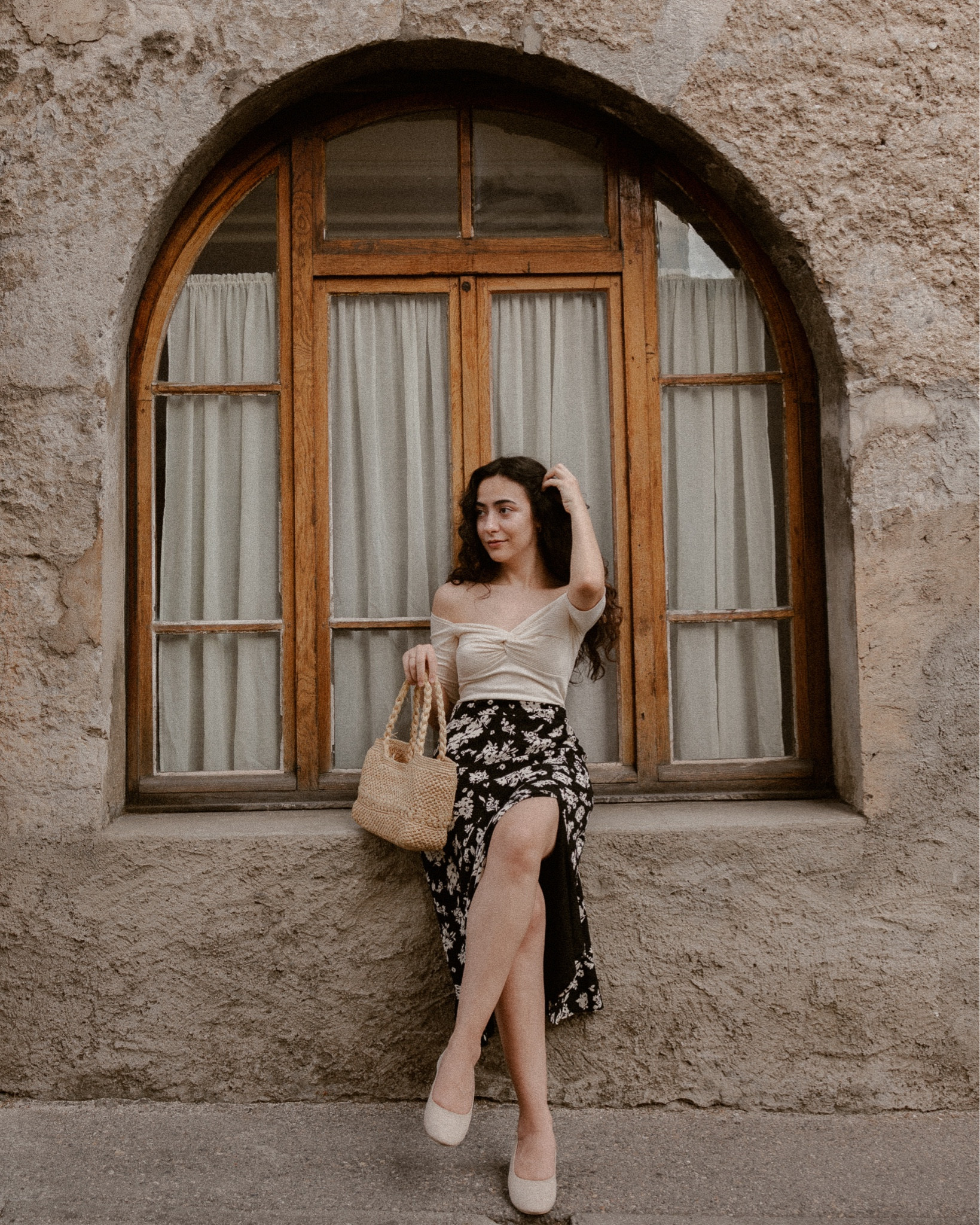 Channeling my inner Jane Birkin with this fully sezane oufit complete with a basket. This floral skirt is the best I’ve ever had, and the cream top is so versatile! #sezaneoutfit #janebirkinstyle #frenchstyle #vintagestyle #vintage #creamandblack #sezane #parisianstyle #frenchbrands

#LTKeurope #LTKSeasonal #LTKFind