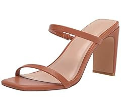 The Drop Women's Avery Square Toe Two Strap High Heeled Sandal | Amazon (US)