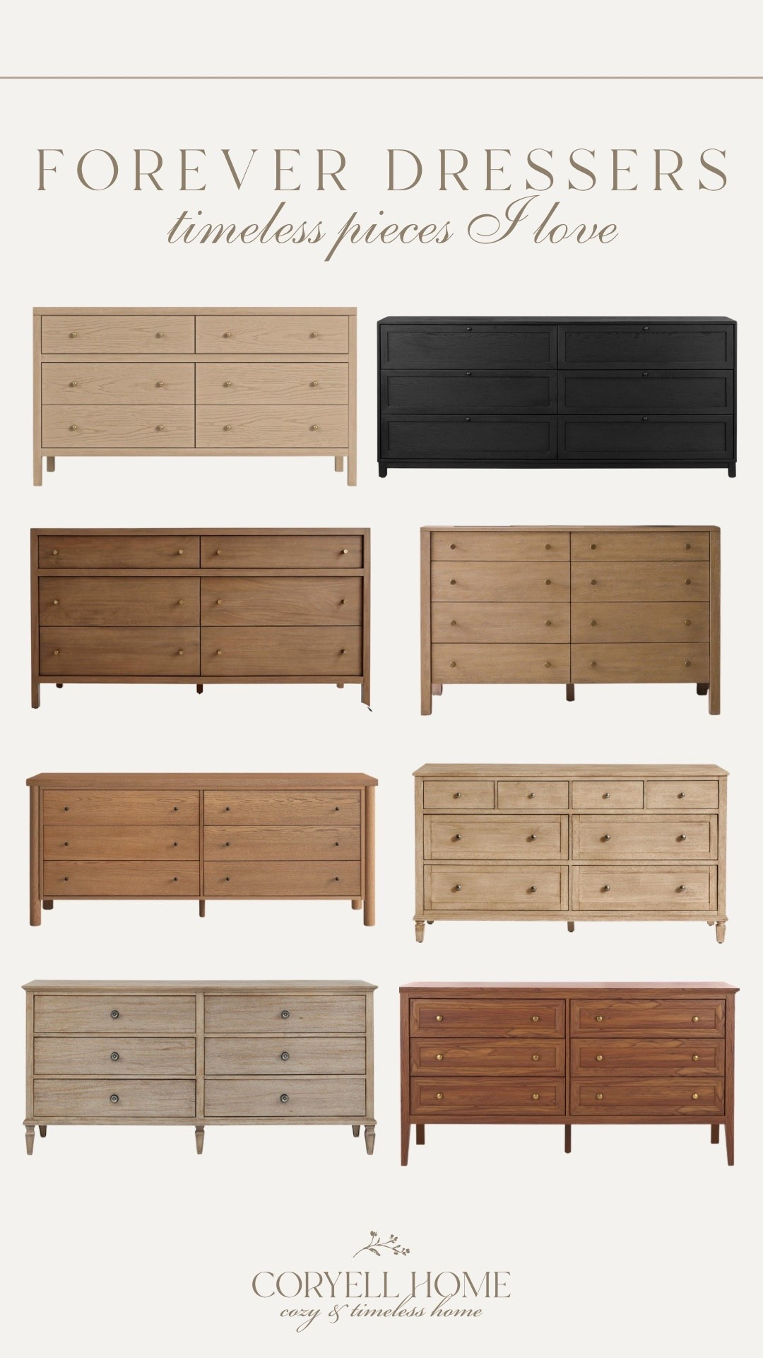Dresser favorites that will last you a lifetime! A mix of high end and affordable options that are all beautiful, timeless, and neutral! Optimal storage, and high quality! 

#LTKHome #LTKStyleTip