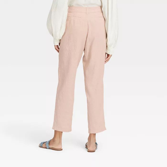 Women's High-Rise Pleat Front Straight Leg Ankle Pants - A New Day™ | Target