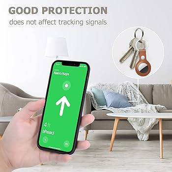 Nepfaivy Keyring Case for Airtag Made of PU Leather - Pack of 2 Pendants Compatible with Apple Ai... | Amazon (DE)