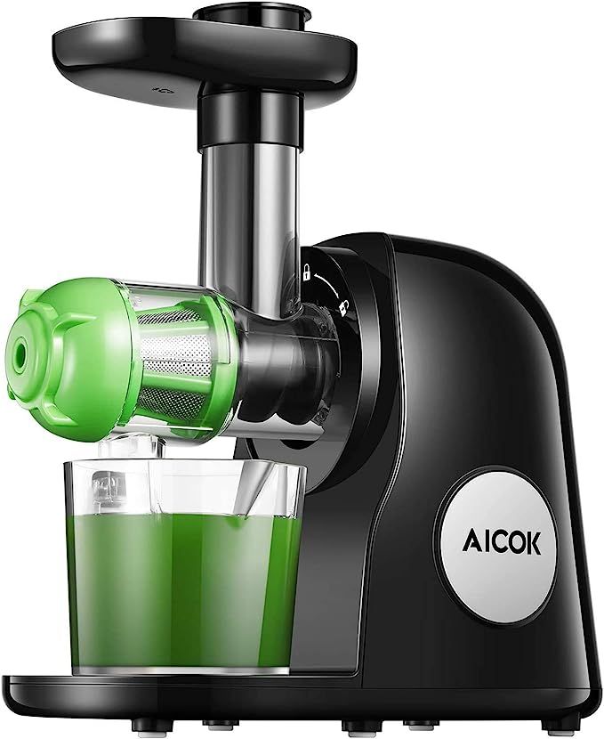 Juicer Machines, Aicok Slow Masticating Juicer Extractor Easy to Clean, Quiet Motor & Reverse Fun... | Amazon (US)