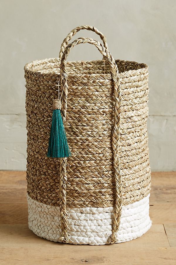 Balinese Tassel Basket | Anthropologie (US)