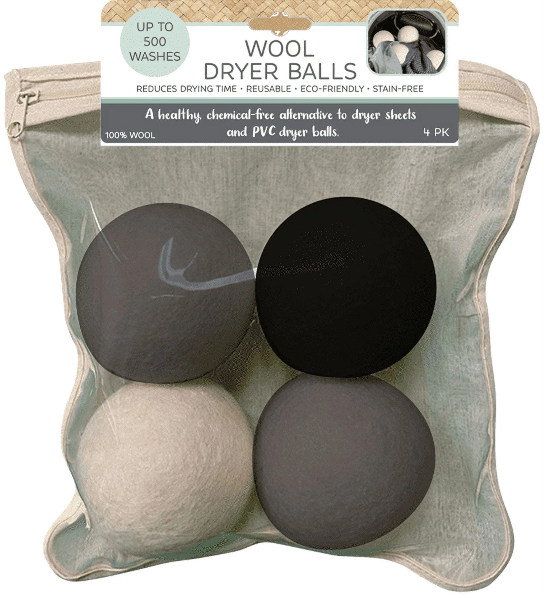 4pk Eco Dryer Balls, Evriholder - Walmart.com | Walmart (US)