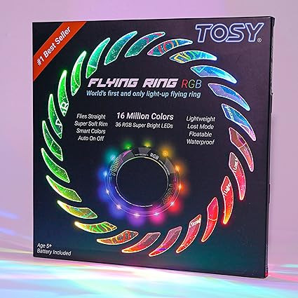 TOSY Flying Ring - 16 Million Color RGB or 12 LEDs, Super Bright, Lost Mode, Auto Light Up, Campi... | Amazon (US)