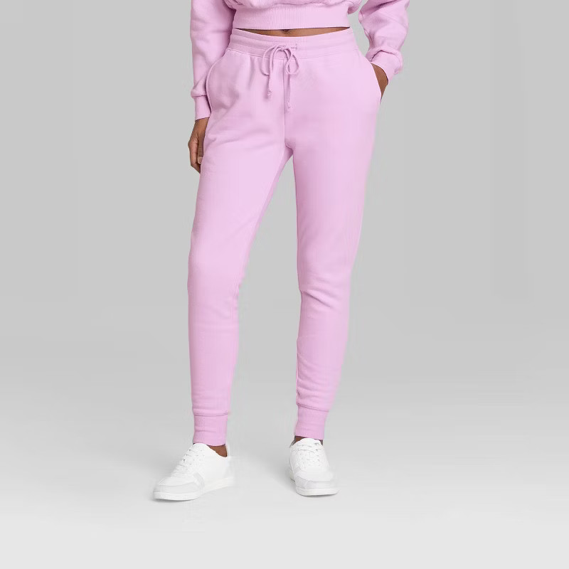 Women's High-Rise Slim Fit French Terry Jogger Pants - Wild Fable™ | Target