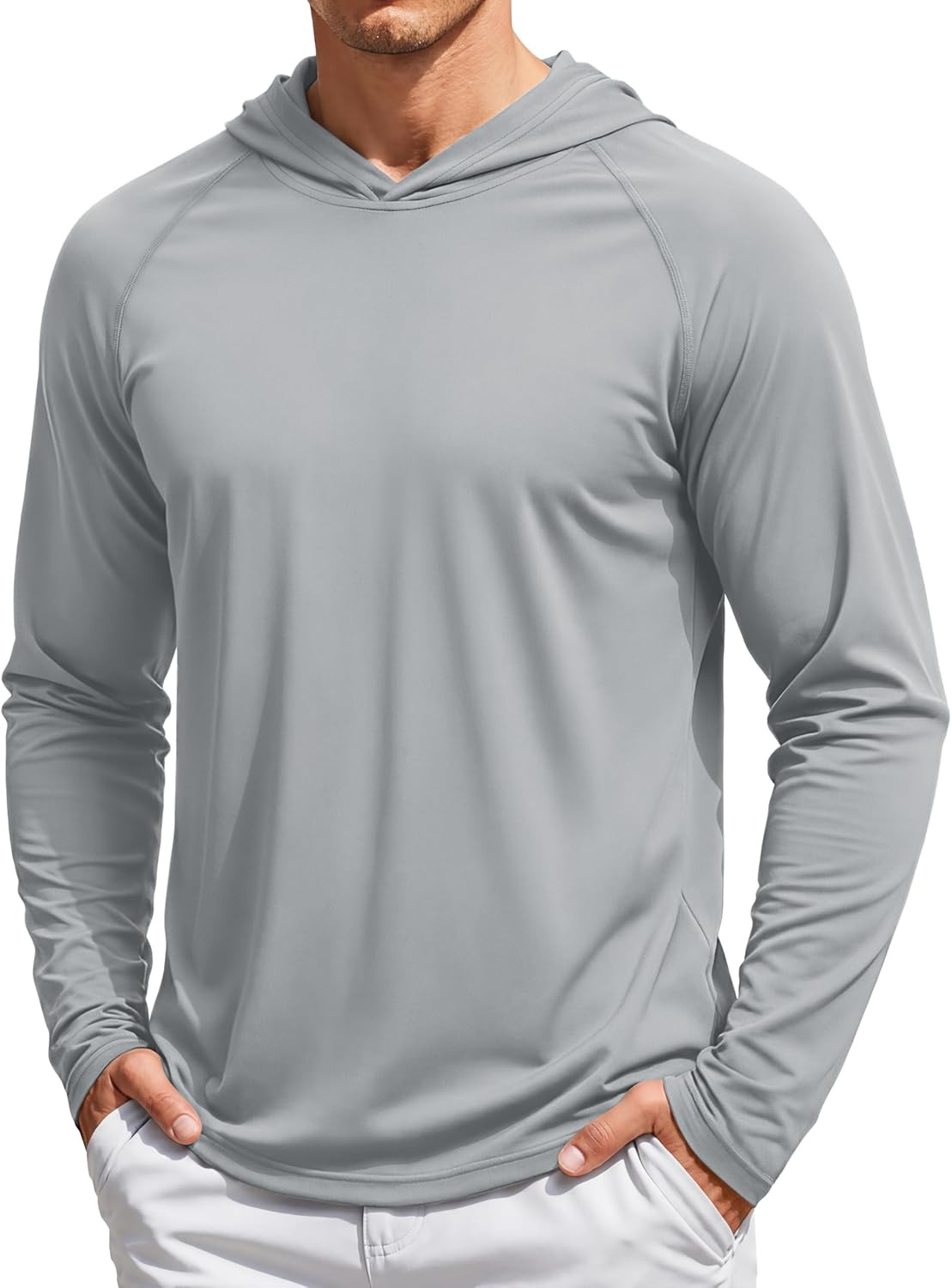 TACVASEN Men's Long Sleeve Active T-Shirts UPF 50+ Hoodies Sun Protection Shirt Lightweight Quick Dry Rash Guards | Amazon (US)