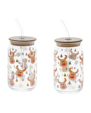 2pk Christmas Luster Sipper Glass Tumblers | Drinkware | Marshalls | Marshalls