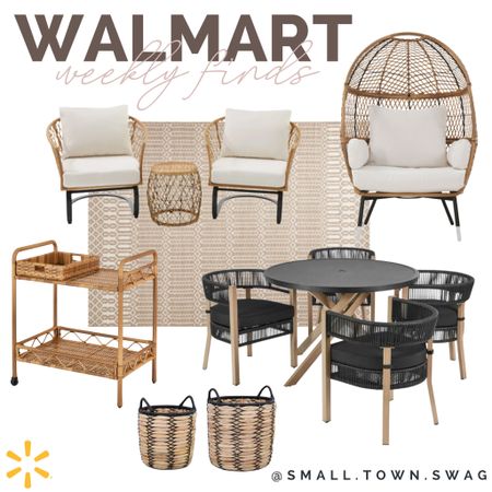 Walmart boho patio finds 

Patio furniture// backyard // backyard bbq // ratta patio furniture // outdoor // food cart // egg chair // patio sets // dining set // outdoor dining // porch -/ conversation set // chairs // table // dining table 

#LTKhome #LTKfamily #LTKswim