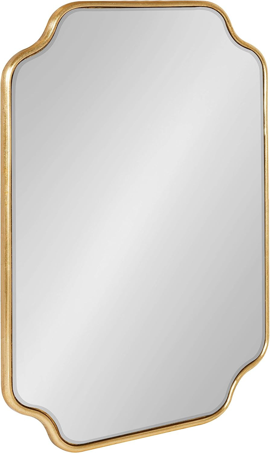 Kate and Laurel Plumley Modern Scalloped Wall Mirror for Bathroom | Amazon (US)