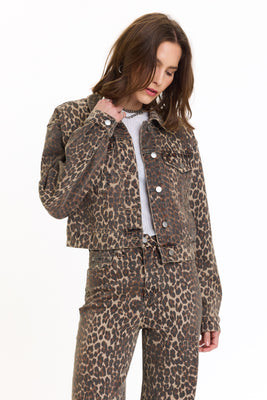 Daze Del Mar Cropped Denim Jacket - Cool Cat | Petal & Pup (US)