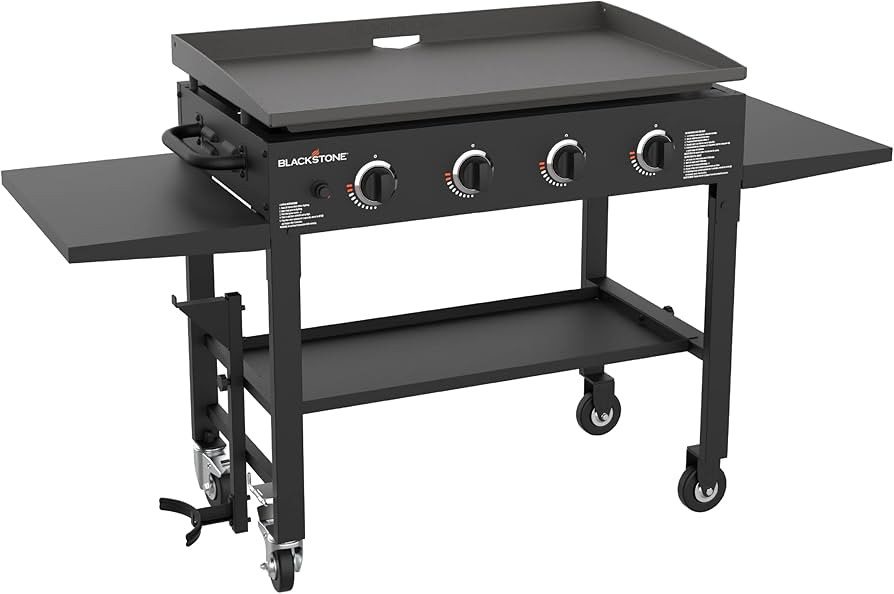 Amazon.com: Blackstone 36 Inch Gas Griddle Cooking Station 4 Burner Flat Top Gas Grill Propane Fu... | Amazon (US)